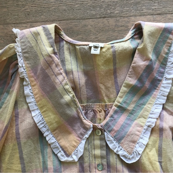 River Island Collared Stripe Blouse - Picture 2 of 12